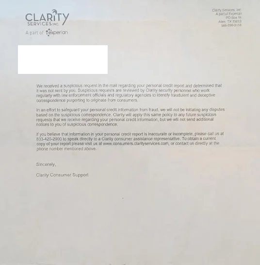 Stall letter example